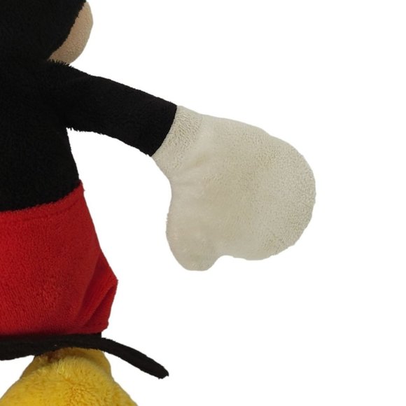 Disney Store Classic Mickey Mouse Plush Doll 13" Stuffed Toy Black Red - Picture 10 of 12